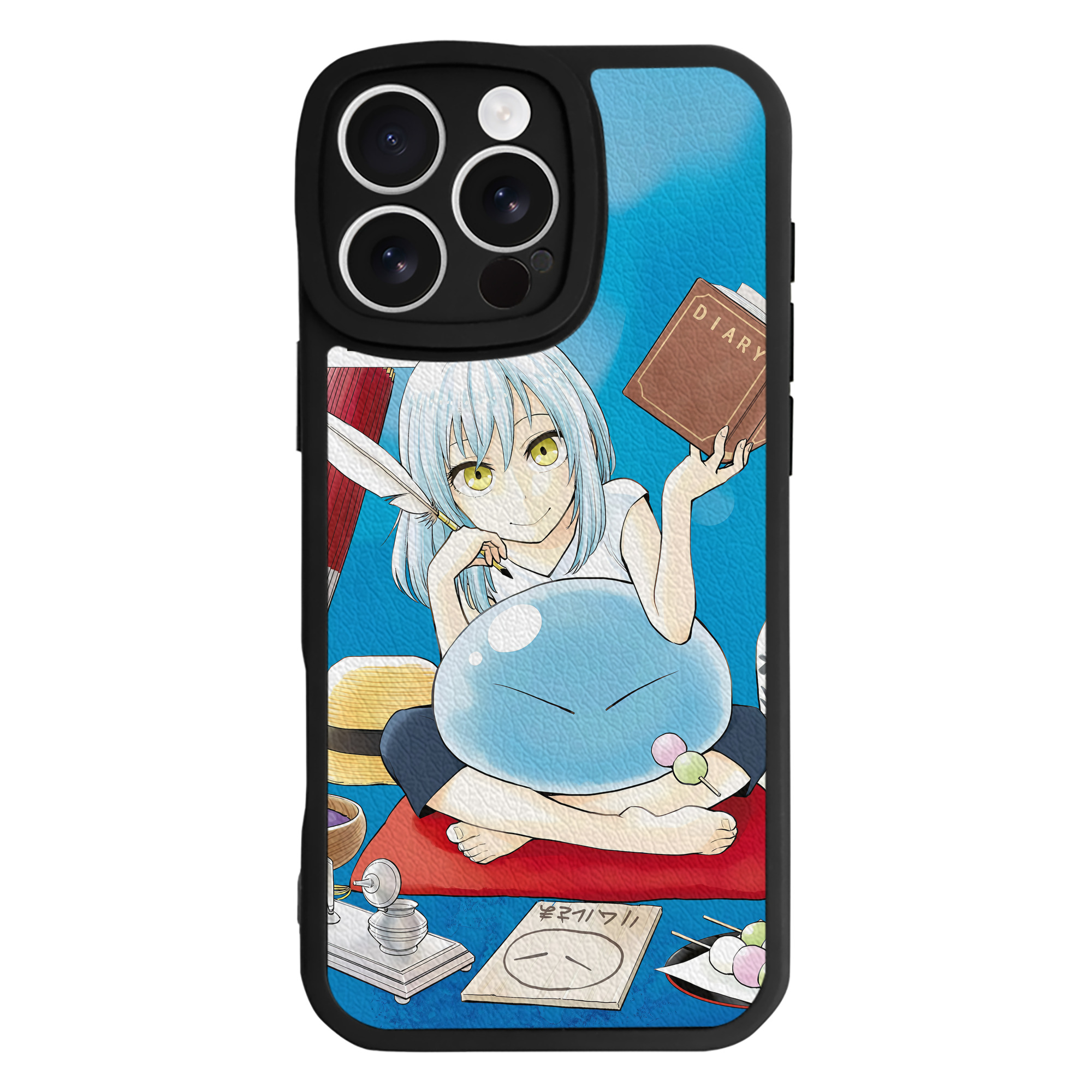 （画像用） 転スラ Regarding Reincarnated to Slime 【iPhone 16シリーズ対応】シリコンスマホケース（レザー調） 材質：シリコン